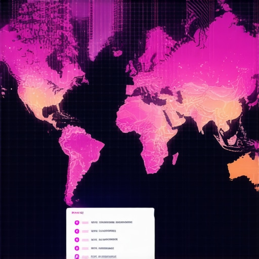 Digital map with AI insights overlay for local SEO optimization.