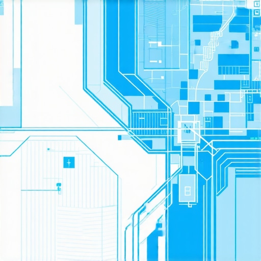 Futuristic map showing data overlays and AI analytics for hyperlocal marketing