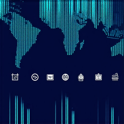 Diagram showing AI analyzing local search data for SEO