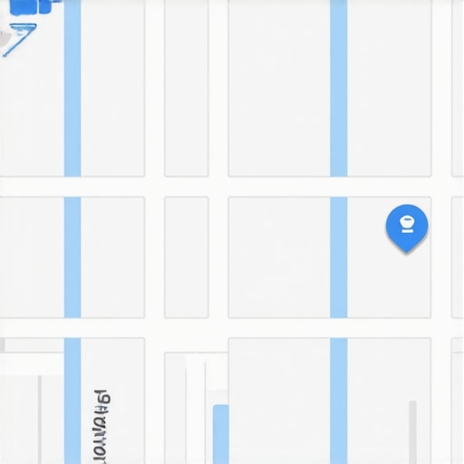 AI and Voice Search in Local SEO Digital map with analytics and voice search icons for local SEO