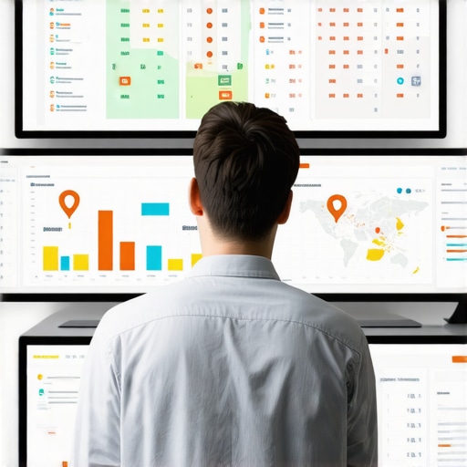Digital marketer analyzing local search performance and analytics