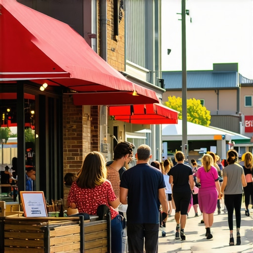 Local business participating in community event to boost local SEO