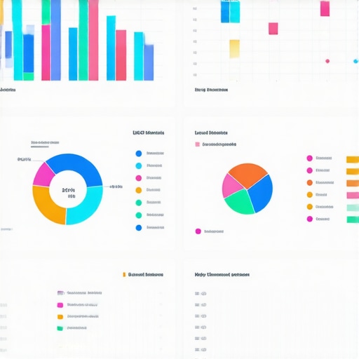 Digital analytics dashboard displaying local SEO data with AI features