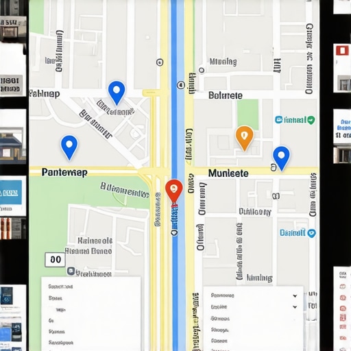 AR interface showcasing local business locations and user engagement.