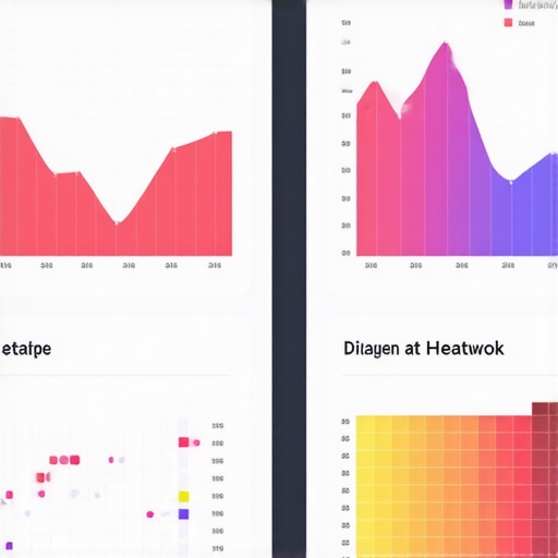 Local Search Analytics Dashboard A detailed digital dashboard displaying local search data, heatmaps, and trend graphs.