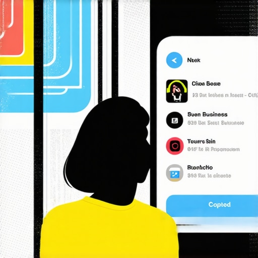 Smart device displaying voice search results for local business inquiry.