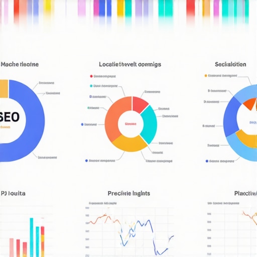 AI Predictive Analytics in Local SEO Illustration of AI analyzing local search data for predictive SEO strategies