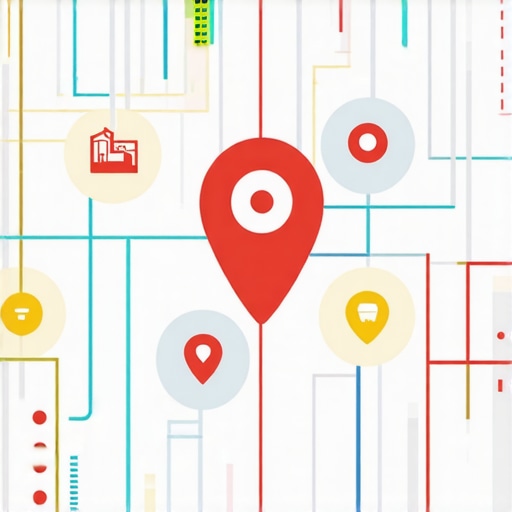 AI and Local SEO Illustration of AI integration in Google Maps local search optimization