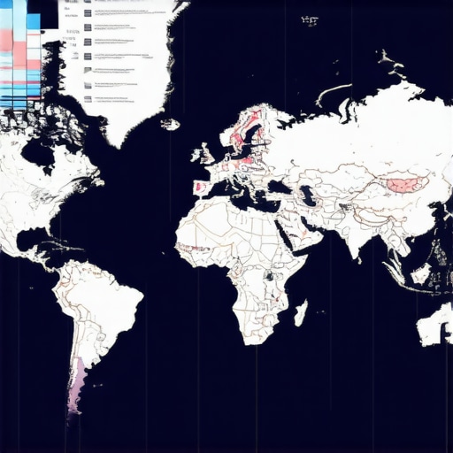 AI dashboard with graphs and maps analyzing local SEO performance
