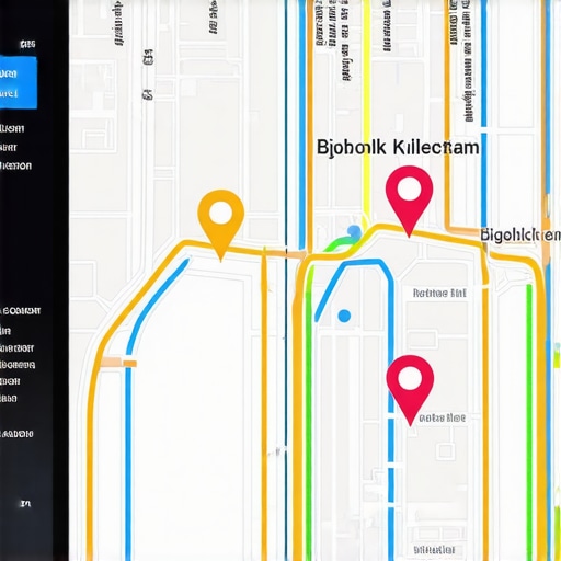 Advanced AI dashboard displaying personalized Google Map markers and user engagement analytics.