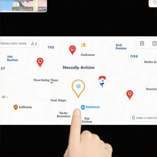 Illustration of augmented reality overlays improving local search engagement.