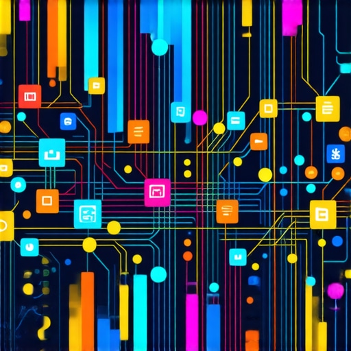 Diagram of interconnected data sources and analytics tools for enhanced local search visibility.