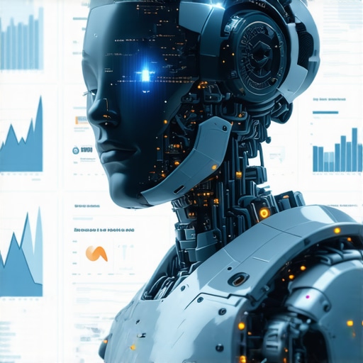High-tech AI interface analyzing voice search data for local SEO optimization.