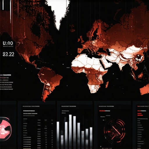Futuristic AI dashboard showcasing local data analytics for SEO.