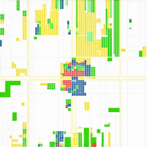 A sophisticated map with data overlays showing user engagement hotspots