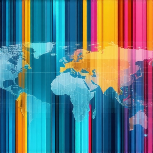 Futuristic map displaying local data analytics for SEO