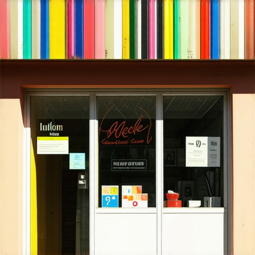 A vibrant storefront of a local business attracting customers