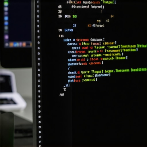 Developer working on schema markup code for local business