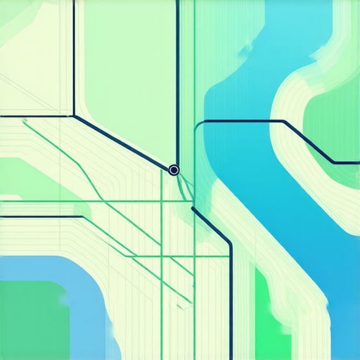 Futuristic digital map showing AI analytics and live data overlays