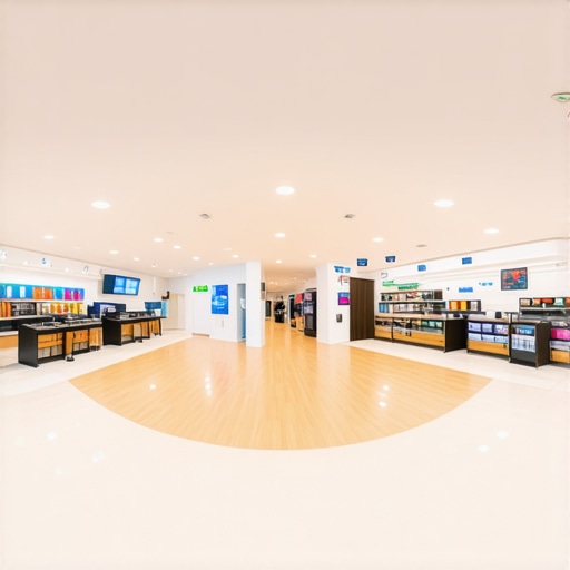 360-degree virtual tour image of a local business storefront