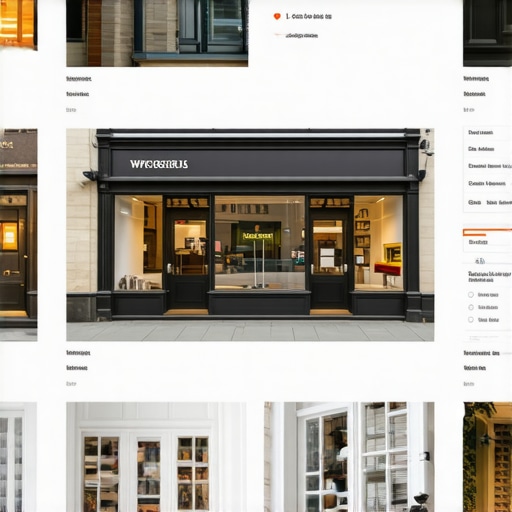 Storefront and interior images enhancing Google My Business profile