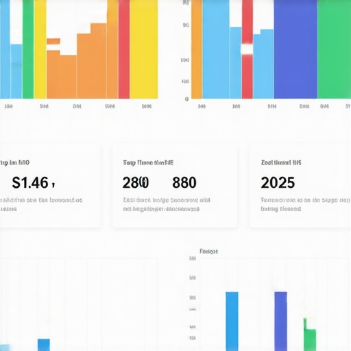 Screenshot of analytics dashboard displaying local search and map data