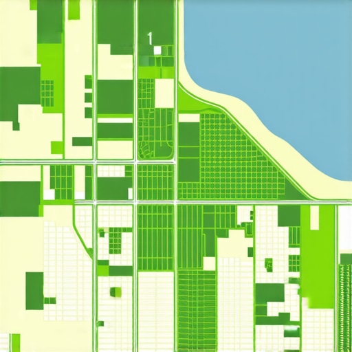 A detailed GIS map showing micro-neighborhoods with data overlays for local SEO strategies.