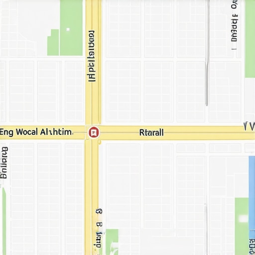 City map with precise geolocation pins and augmented reality overlay illustrating hyperlocal targeting techniques