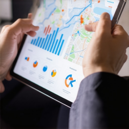 Person reviewing local market insights on a tablet device