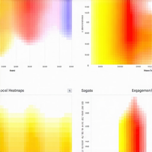 Screenshot of a geospatial analytics platform showing real-time heatmaps for local search optimization.