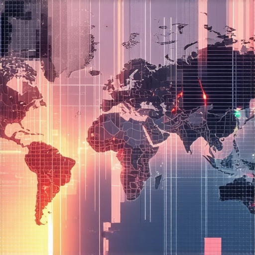 Innovative Local SEO Techniques with AR and AI A futuristic digital map showcasing AR features and data analytic overlays in a cityscape environment.