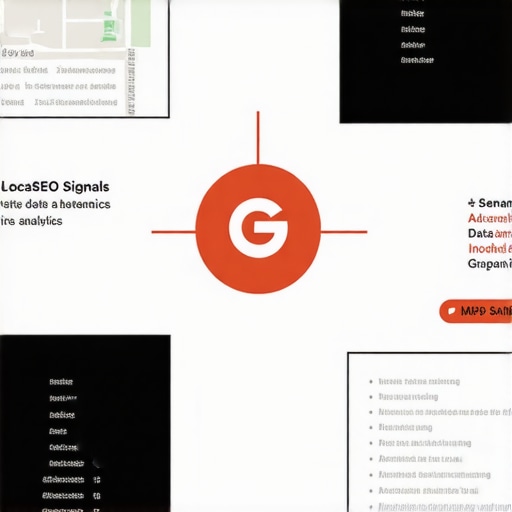 Diagram showing how semantic relevance and user engagement influence Google Maps rankings.