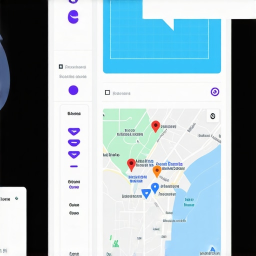 Screenshot of local search analytics dashboard with AI insights for Maps SEO