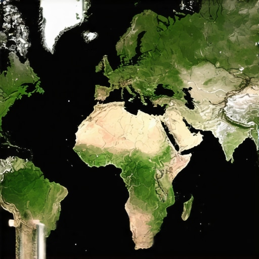 A detailed map illustrating different targeted local content areas for SEO