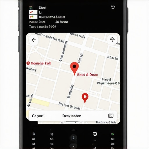 Interactive digital map displaying AR overlays and personalized offers for local consumers.
