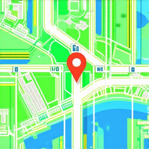 Futuristic digital map interface with AI data overlays