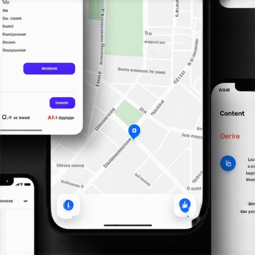 Map interface with AI-driven data analysis, highlighting local engagement metrics and personalized content strategies.