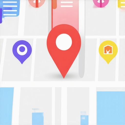 Digital map showing AI-driven personalized local search results