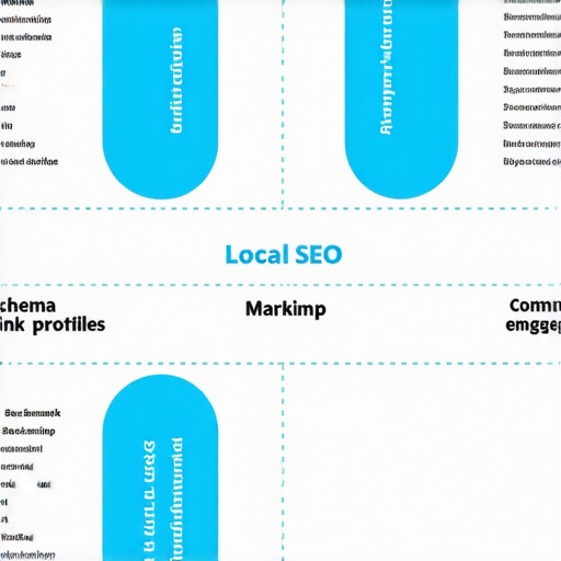 Infographic illustrating multifaceted local SEO tactics for map prominence.