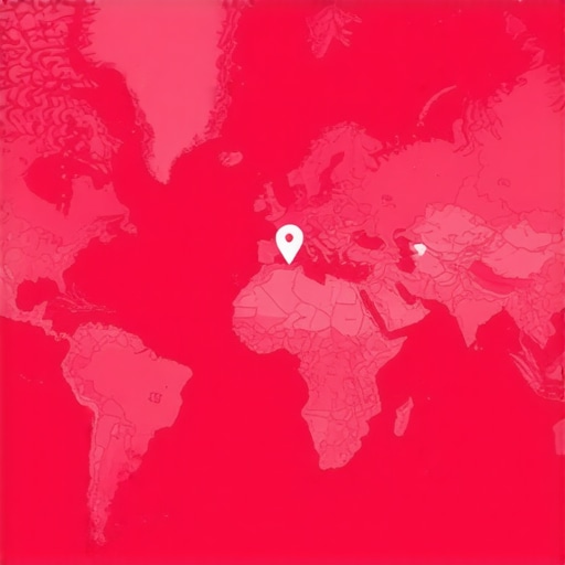 Advanced Map SEO Geospatial Strategy Illustration Illustration of geospatial data points and layered maps for local SEO optimization.