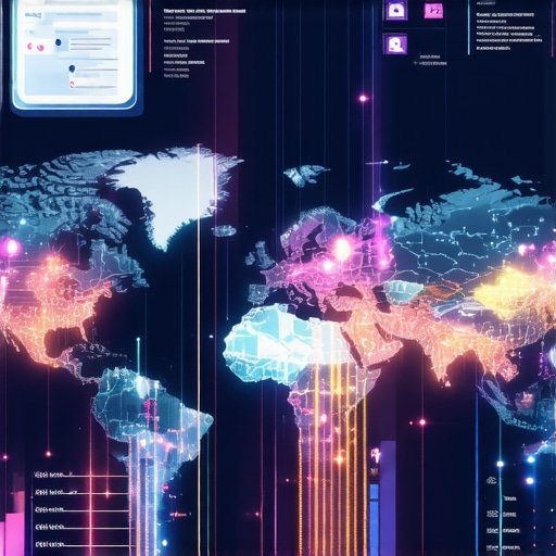 Visual representation of AI-driven local search analytics on map interface