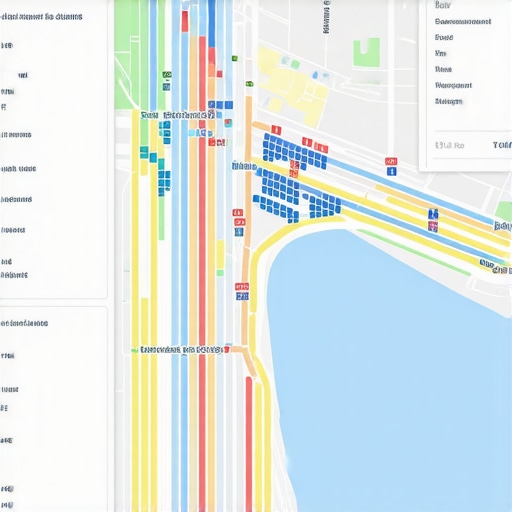 Smart map interface with analytics and dynamic local search data visualizations