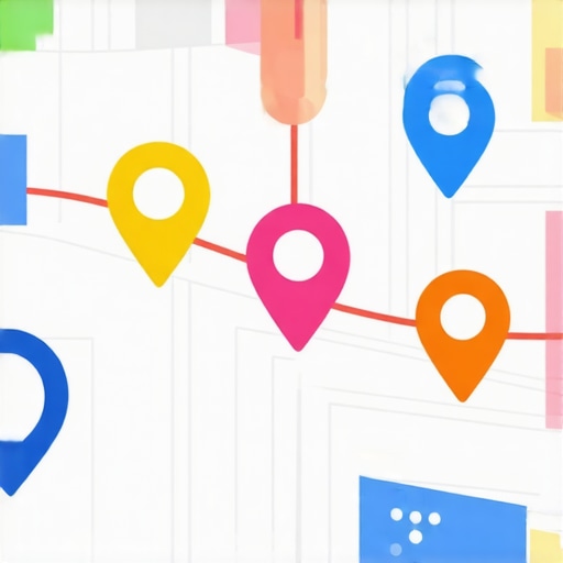 Advanced Local SEO Analytics and Map Optimization Map with data overlays showing local search analytics and optimization tactics.