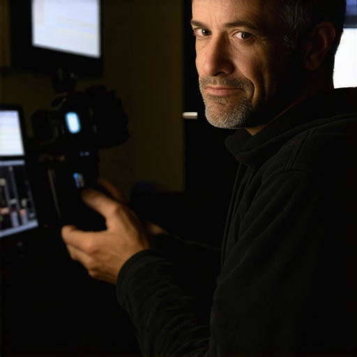 Business owner designing visual content for local search optimization