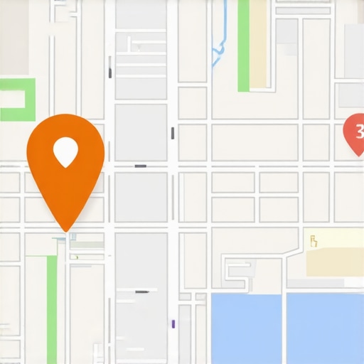 Futuristic map with augmented reality overlays and AI data streams