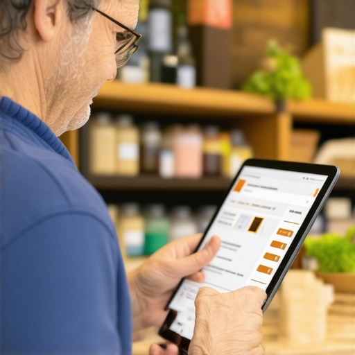 Personalized Review Management in Niche Markets Business owner engaging with detailed customer reviews on a digital device