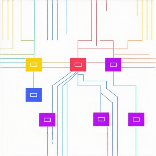 Schematic diagram showing schema.org markup elements enhancing local maps visibility