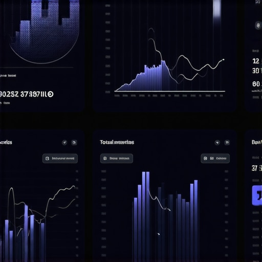 Futuristic dashboard visualizing local SEO metrics and AI insights.
