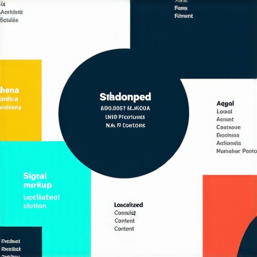 Visual diagram showing integration of schema, backlinks, NAP consistency, and content clusters for local SEO success.