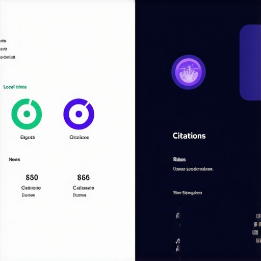 Dashboard displaying real-time analysis of local signals for SEO optimization.